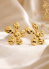 Five-Petal Bloom Statement Earrings