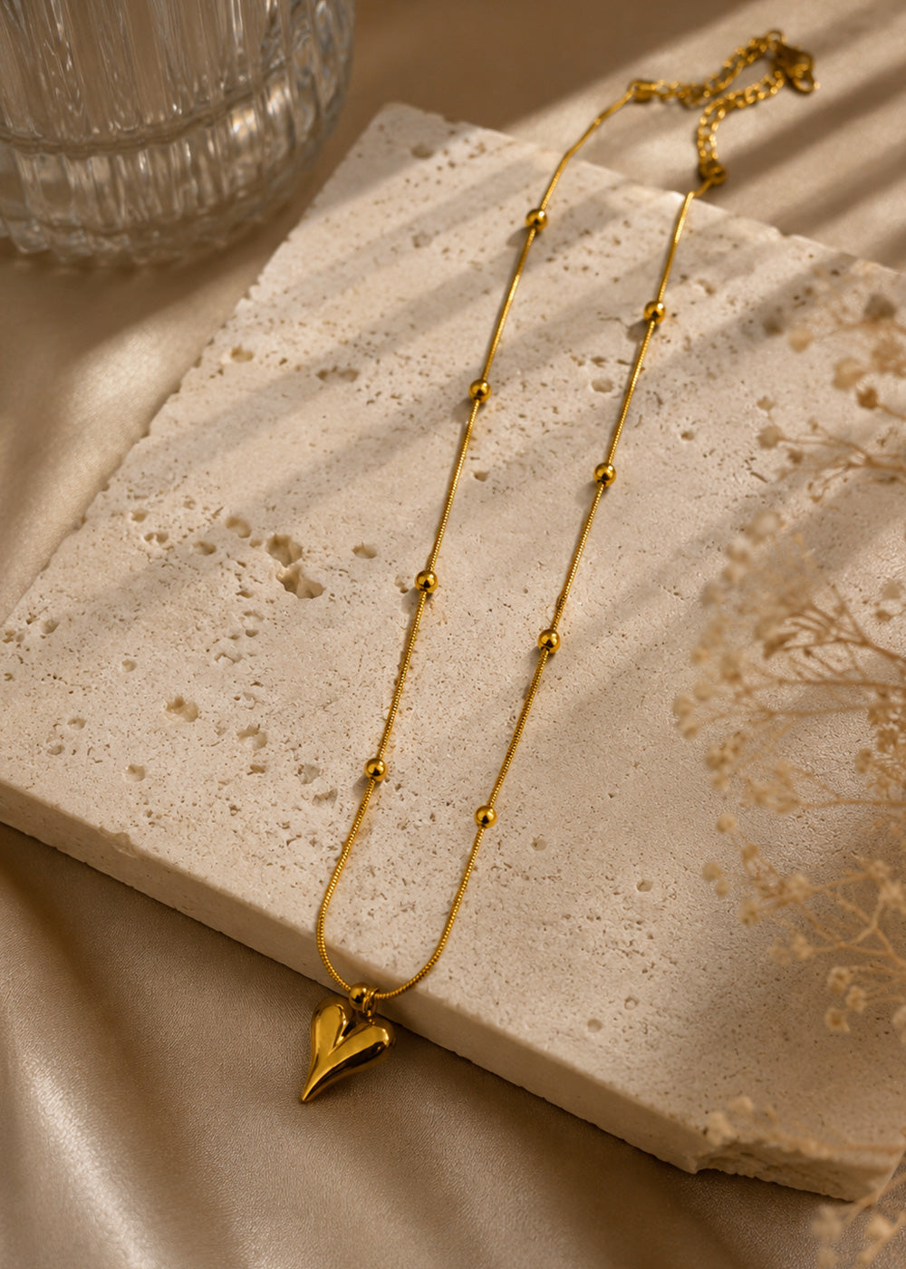 Heart Charm Necklace for Women